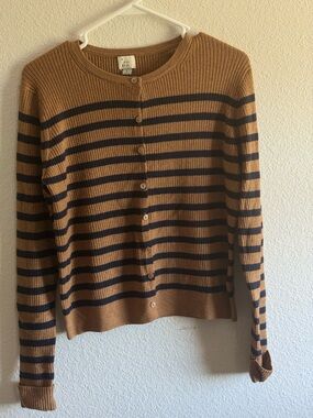 a new day Camel Ribbed Knit Sweater